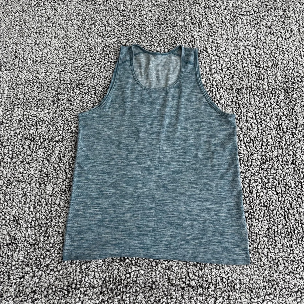 Lululemon Blue Heathered Tank Top